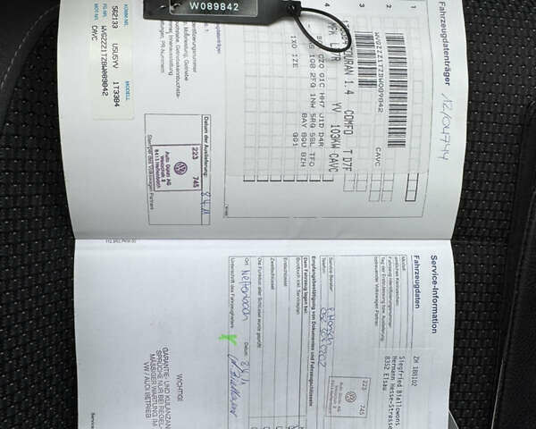 Серый Фольксваген Туран, объемом двигателя 1.39 л и пробегом 225 тыс. км за 9950 $, фото 65 на Automoto.ua