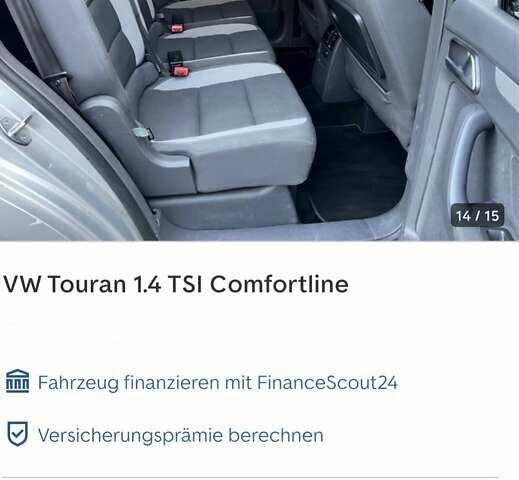 Серый Фольксваген Туран, объемом двигателя 1.4 л и пробегом 174 тыс. км за 9999 $, фото 299 на Automoto.ua