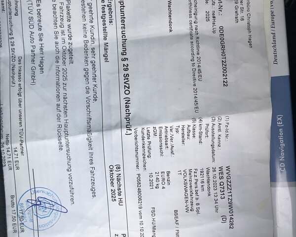 Синий Фольксваген Туран, объемом двигателя 1.6 л и пробегом 212 тыс. км за 7850 $, фото 35 на Automoto.ua