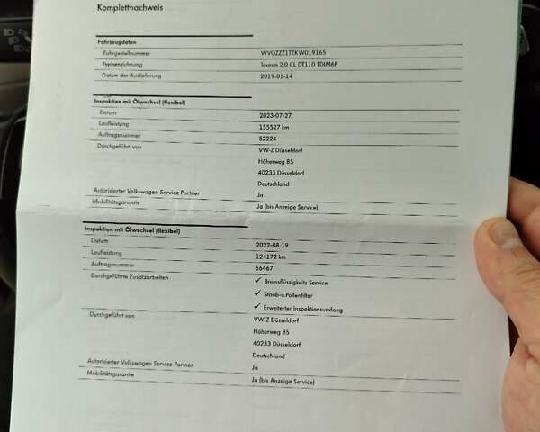 Синий Фольксваген Туран, объемом двигателя 1.97 л и пробегом 211 тыс. км за 16900 $, фото 27 на Automoto.ua