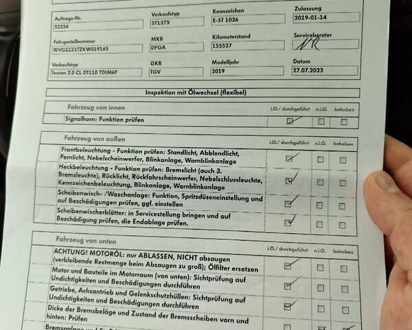 Синий Фольксваген Туран, объемом двигателя 1.97 л и пробегом 211 тыс. км за 16900 $, фото 30 на Automoto.ua