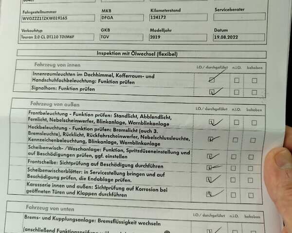 Синий Фольксваген Туран, объемом двигателя 1.97 л и пробегом 211 тыс. км за 16900 $, фото 34 на Automoto.ua