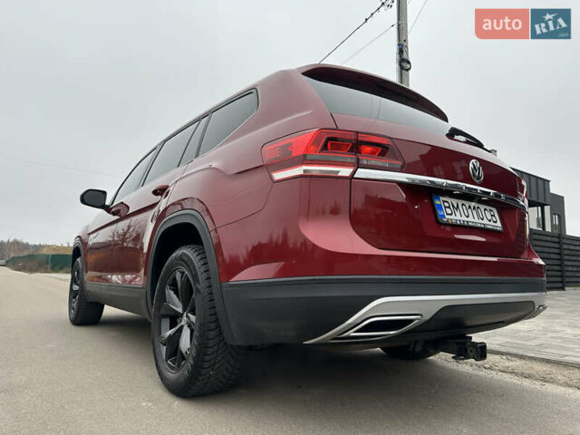 Красный Фольксваген Atlas, объемом двигателя 3.6 л и пробегом 83 тыс. км за 18999 $, фото 18 на Automoto.ua