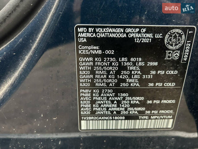 Фольксваген Atlas, об'ємом двигуна 3.6 л та пробігом 45 тис. км за 14999 $, фото 8 на Automoto.ua