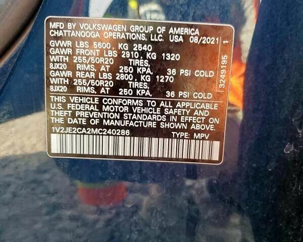 Фольксваген Atlas, объемом двигателя 3.6 л и пробегом 52 тыс. км за 4500 $, фото 12 на Automoto.ua