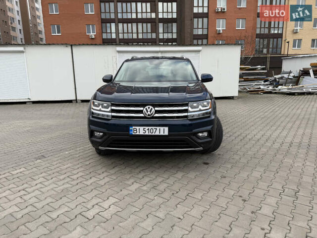 Синий Фольксваген Atlas, объемом двигателя 3.6 л и пробегом 70 тыс. км за 22900 $, фото 1 на Automoto.ua