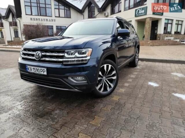 Синий Фольксваген Atlas, объемом двигателя 3.6 л и пробегом 75 тыс. км за 28500 $, фото 1 на Automoto.ua