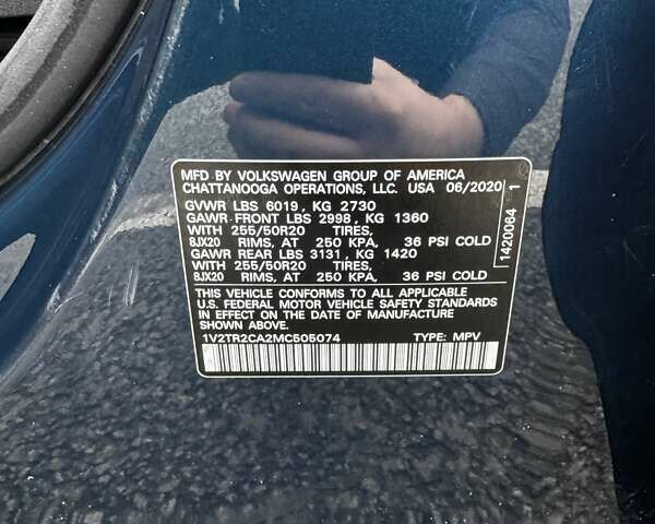 Синій Фольксваген Atlas, об'ємом двигуна 3.6 л та пробігом 150 тис. км за 29000 $, фото 16 на Automoto.ua