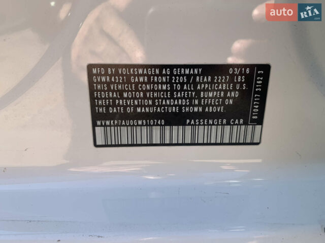 Белый Фольксваген e-Golf, объемом двигателя 0 л и пробегом 130 тыс. км за 10400 $, фото 70 на Automoto.ua