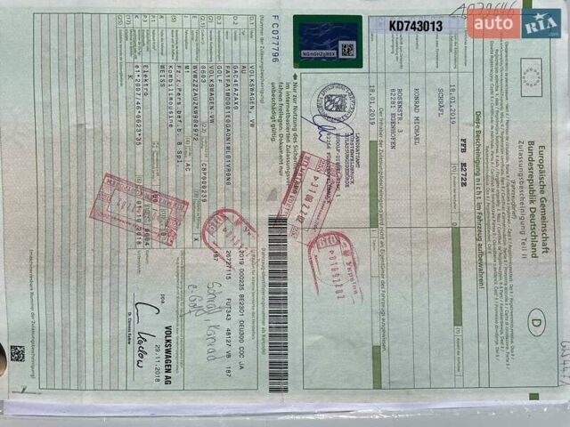 Білий Фольксваген e-Golf, об'ємом двигуна 0 л та пробігом 102 тис. км за 14200 $, фото 48 на Automoto.ua