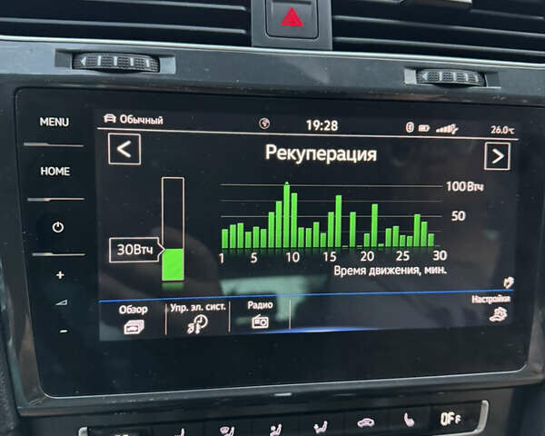 Черный Фольксваген e-Golf, объемом двигателя 0 л и пробегом 99 тыс. км за 13700 $, фото 6 на Automoto.ua