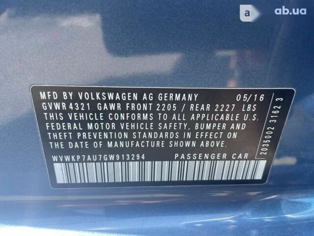 Фольксваген e-Golf, объемом двигателя 0 л и пробегом 55 тыс. км за 12500 $, фото 16 на Automoto.ua