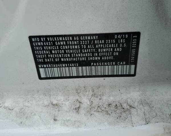 Фольксваген e-Golf, объемом двигателя 0 л и пробегом 75 тыс. км за 3300 $, фото 11 на Automoto.ua