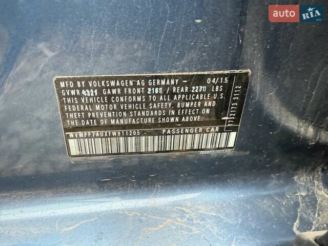 Синий Фольксваген e-Golf, объемом двигателя 0 л и пробегом 77 тыс. км за 4999 $, фото 3 на Automoto.ua