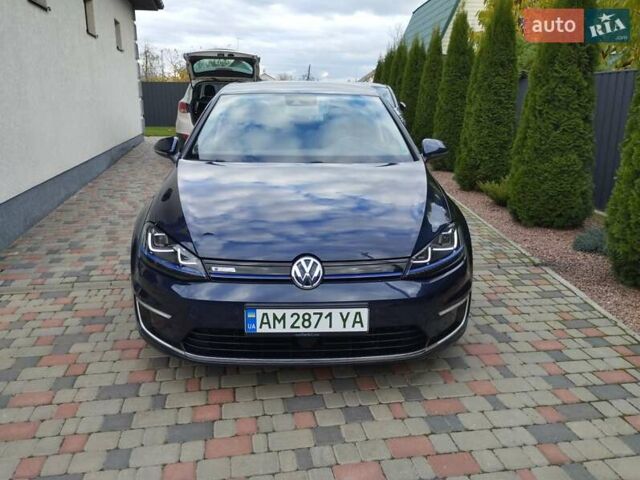 Синий Фольксваген e-Golf, объемом двигателя 0 л и пробегом 123 тыс. км за 8950 $, фото 4 на Automoto.ua