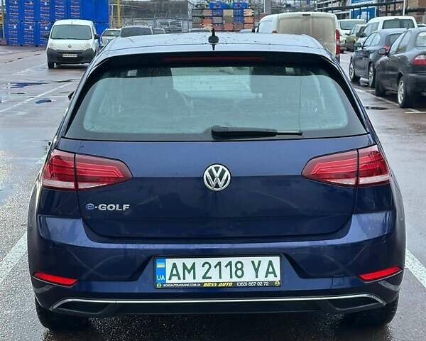 Синий Фольксваген e-Golf, объемом двигателя 0 л и пробегом 163 тыс. км за 15700 $, фото 5 на Automoto.ua