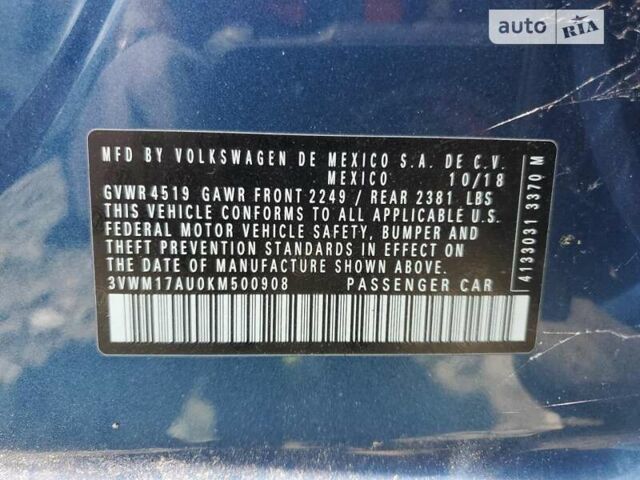 Синий Фольксваген Golf Alltrack, объемом двигателя 1.8 л и пробегом 14 тыс. км за 2800 $, фото 6 на Automoto.ua