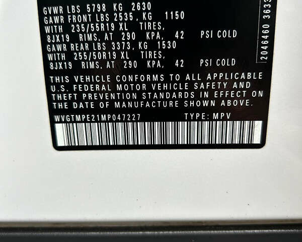 Белый Фольксваген ID.4, объемом двигателя 0 л и пробегом 69 тыс. км за 21700 $, фото 4 на Automoto.ua