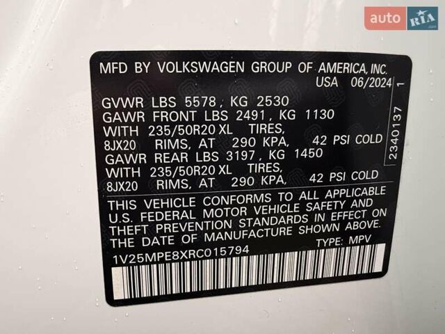 Белый Фольксваген ID.4, объемом двигателя 0 л и пробегом 14 тыс. км за 25900 $, фото 41 на Automoto.ua