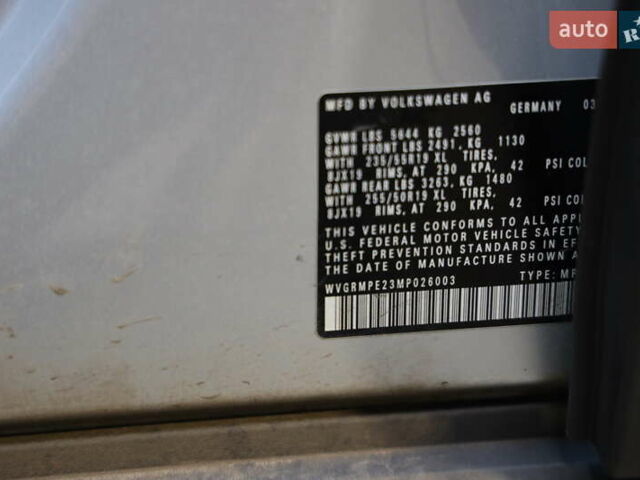 Серый Фольксваген ID.4, объемом двигателя 0 л и пробегом 34 тыс. км за 21300 $, фото 26 на Automoto.ua