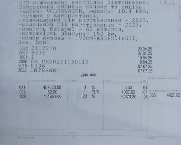 Серый Фольксваген ID.4, объемом двигателя 0 л и пробегом 62 тыс. км за 21900 $, фото 31 на Automoto.ua