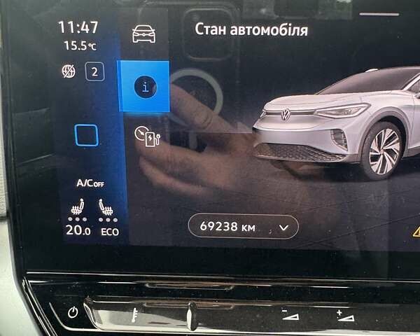Синий Фольксваген ID.4, объемом двигателя 0 л и пробегом 69 тыс. км за 24200 $, фото 17 на Automoto.ua