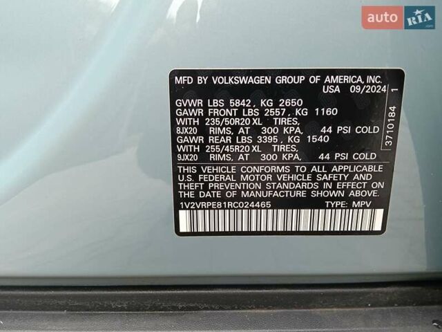 Синий Фольксваген ID.4, объемом двигателя 0 л и пробегом 3 тыс. км за 29999 $, фото 39 на Automoto.ua