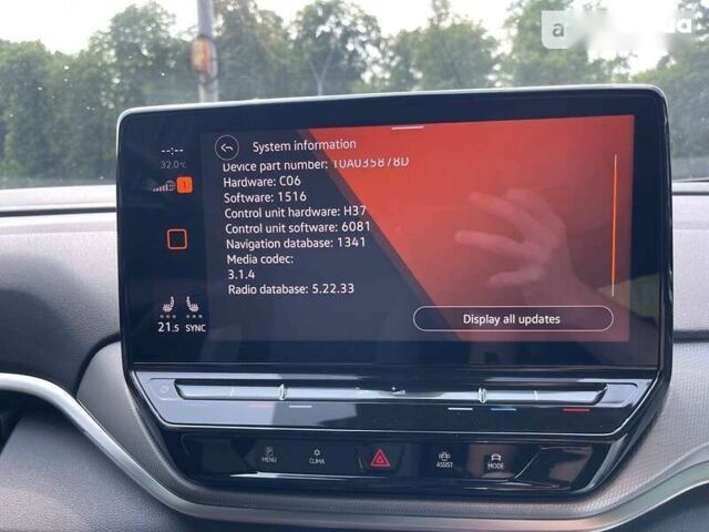 Фольксваген ID.4 Crozz, объемом двигателя 0 л и пробегом 1 тыс. км за 33300 $, фото 16 на Automoto.ua