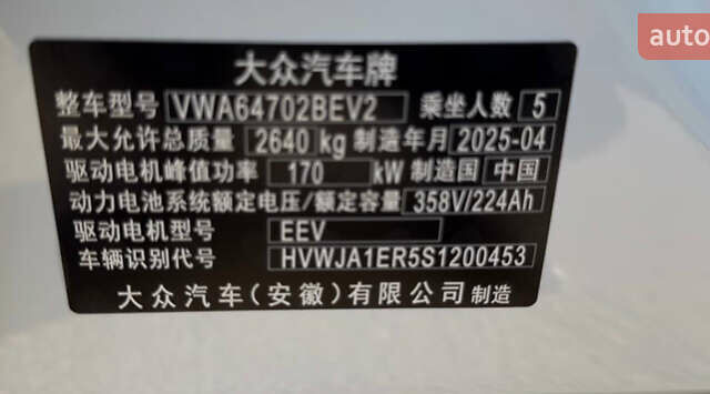 Белый Фольксваген ID. Unyx, объемом двигателя 0 л и пробегом 1 тыс. км за 28999 $, фото 23 на Automoto.ua