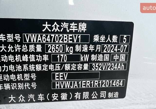 Серый Фольксваген ID. Unyx, объемом двигателя 0 л и пробегом 7 тыс. км за 27250 $, фото 6 на Automoto.ua