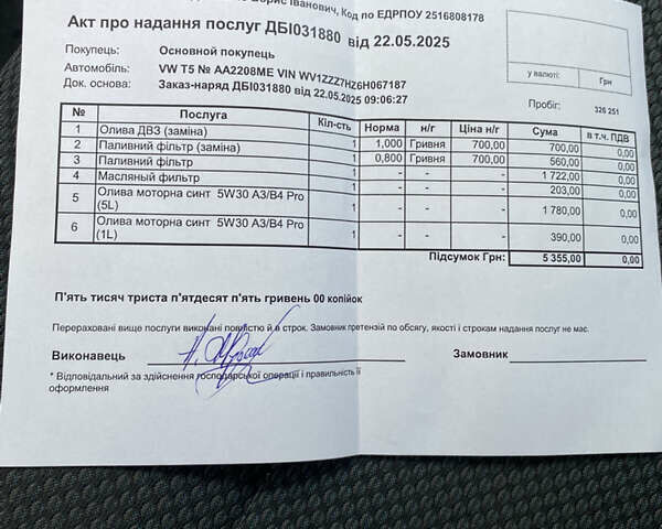 Белый Фольксваген Transporter, объемом двигателя 1.9 л и пробегом 377 тыс. км за 6500 $, фото 34 на Automoto.ua