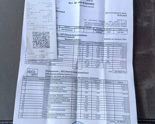 Білий Фольксваген Transporter, об'ємом двигуна 2.5 л та пробігом 255 тис. км за 8000 $, фото 2 на Automoto.ua