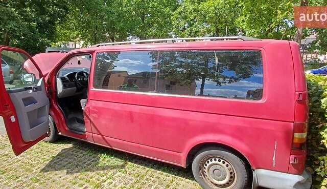 Красный Фольксваген Transporter, объемом двигателя 2.46 л и пробегом 400 тыс. км за 5000 $, фото 3 на Automoto.ua