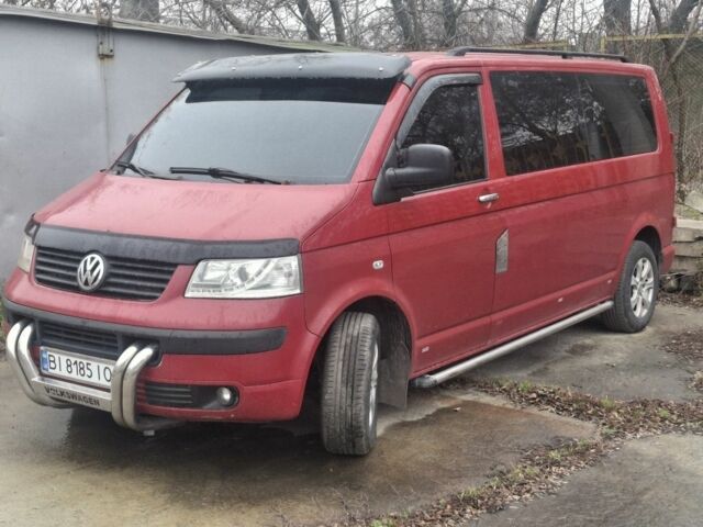 Красный Фольксваген Transporter, объемом двигателя 2.5 л и пробегом 302 тыс. км за 7000 $, фото 1 на Automoto.ua