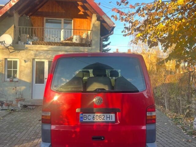 Красный Фольксваген Transporter, объемом двигателя 1.9 л и пробегом 334 тыс. км за 7200 $, фото 2 на Automoto.ua