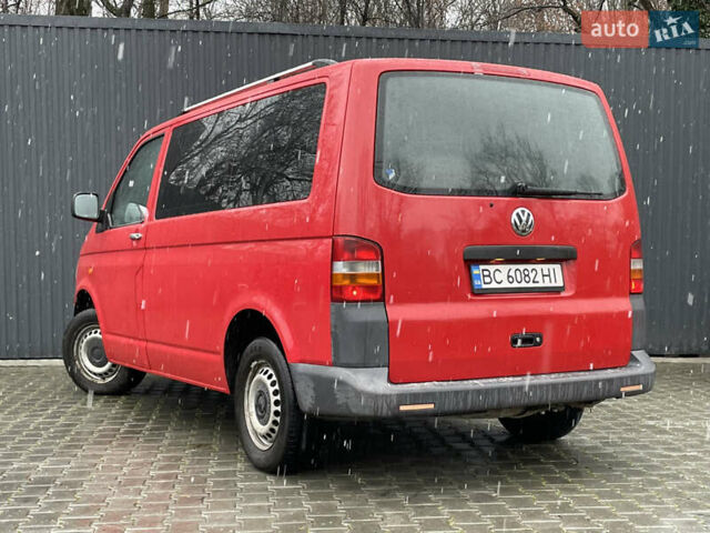 Красный Фольксваген Transporter, объемом двигателя 1.9 л и пробегом 335 тыс. км за 7899 $, фото 63 на Automoto.ua