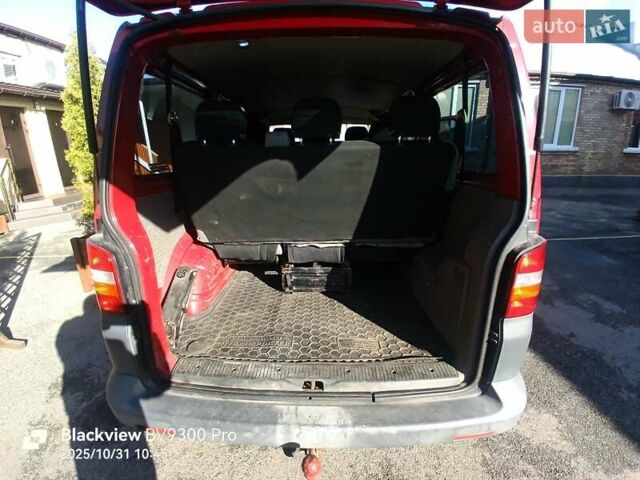 Красный Фольксваген Transporter, объемом двигателя 1.98 л и пробегом 383 тыс. км за 8500 $, фото 7 на Automoto.ua