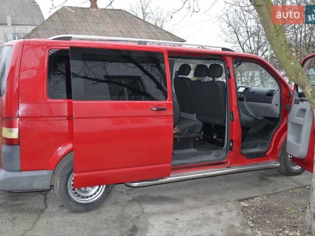 Красный Фольксваген Transporter, объемом двигателя 1.97 л и пробегом 446 тыс. км за 12100 $, фото 12 на Automoto.ua