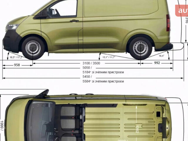 купить новое авто Фольксваген Transporter 2025 года от официального дилера Автодім Атлант на Вацлава Гавела Фольксваген фото