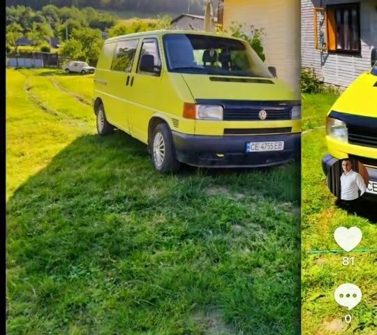 Желтый Фольксваген Transporter, объемом двигателя 1.9 л и пробегом 400 тыс. км за 4100 $, фото 2 на Automoto.ua