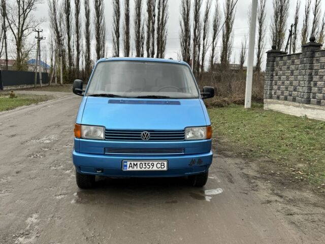 Синий Фольксваген Transporter, объемом двигателя 1.9 л и пробегом 290 тыс. км за 4500 $, фото 1 на Automoto.ua