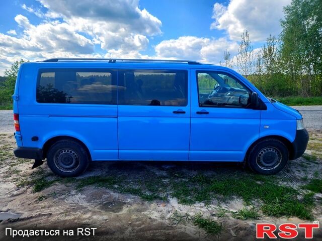 Синий Фольксваген Transporter, объемом двигателя 2.5 л и пробегом 275 тыс. км за 9500 $, фото 2 на Automoto.ua