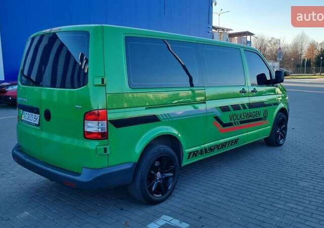 Зеленый Фольксваген Transporter, объемом двигателя 2.5 л и пробегом 285 тыс. км за 10800 $, фото 4 на Automoto.ua