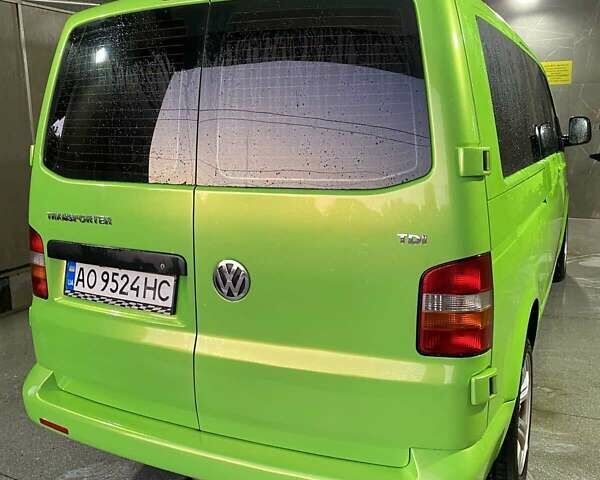 Зеленый Фольксваген Transporter, объемом двигателя 1.9 л и пробегом 250 тыс. км за 12000 $, фото 13 на Automoto.ua