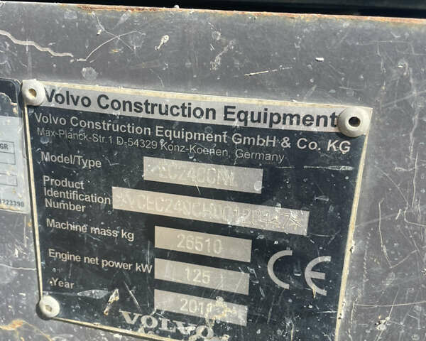 Вольво EC 240CL, объемом двигателя 0 л и пробегом 12 тыс. км за 68500 $, фото 9 на Automoto.ua