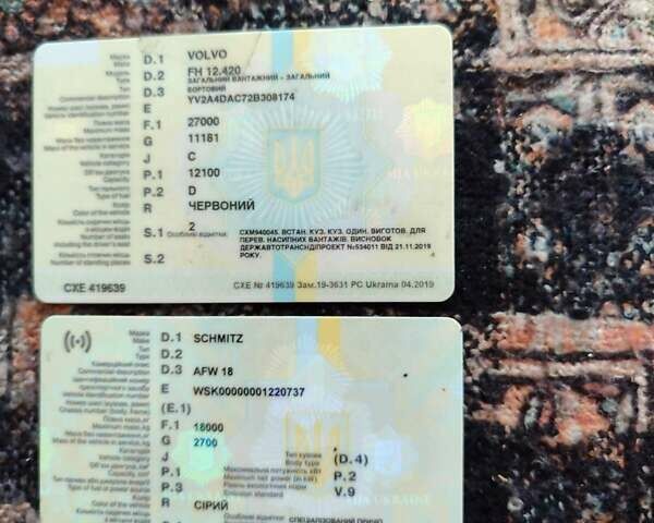 Червоний Вольво FH 12, об'ємом двигуна 12 л та пробігом 101 тис. км за 18500 $, фото 9 на Automoto.ua