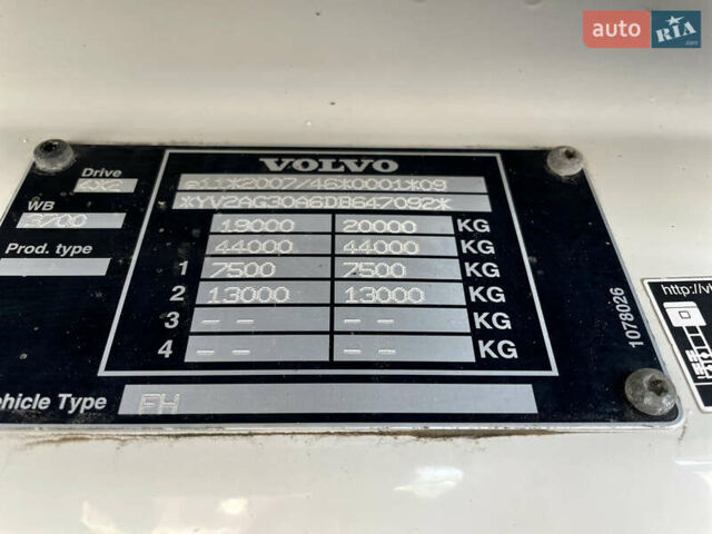 Білий Вольво FH 13, об'ємом двигуна 12.9 л та пробігом 930 тис. км за 27500 $, фото 18 на Automoto.ua