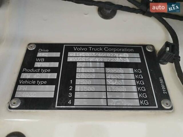 Белый Вольво FH 13, объемом двигателя 0 л и пробегом 809 тыс. км за 35900 $, фото 4 на Automoto.ua