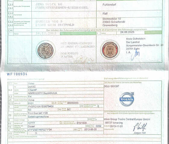 Вольво FH 13, объемом двигателя 0 л и пробегом 780 тыс. км за 34642 $, фото 26 на Automoto.ua