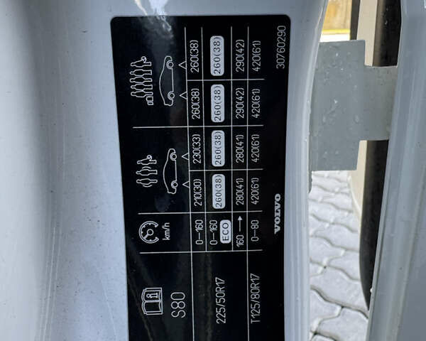 Белый Вольво С80, объемом двигателя 3 л и пробегом 238 тыс. км за 10599 $, фото 11 на Automoto.ua